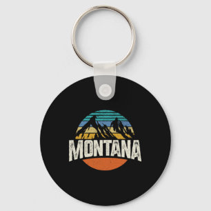 Llavero Diseño Retro de Montañas de Montana Senderismo Mt