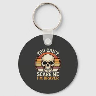 Llavero Diseño Retro de Terror de Cráneo de Halloween más