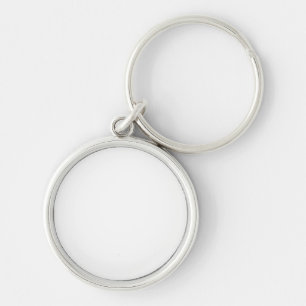 Llavero Diseño simple blanco personalizado Agregar foto o