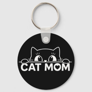 Llavero Diseño simple y lindo para mamá amante de gatos ne