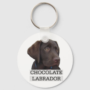 Llavero ¡Diseño único de Labrador del chocolate!