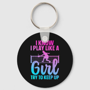Llavero Diseño único de pickleball para mujeres chicas pic