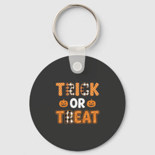 Llavero Diseño vectorial de calabaza de Halloween Truco o