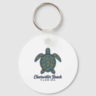 Llavero Diseño vectorial de tortuga marina de Clearwater B