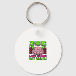 Llavero Diseño Vintage de Terror de Amor Zombie por Cerebr