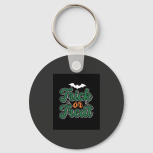 Llavero Diseño web de murciélago de Halloween Truco o trat