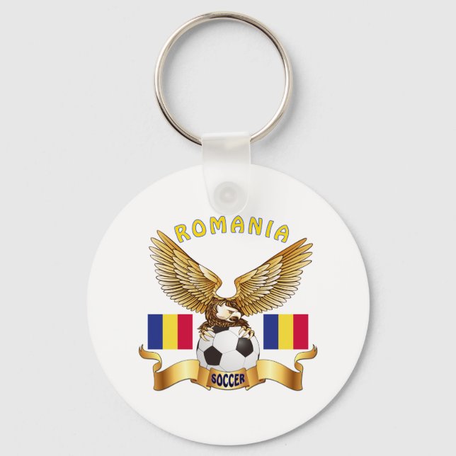 Llavero Diseños de fútbol de Rumania (Anverso)