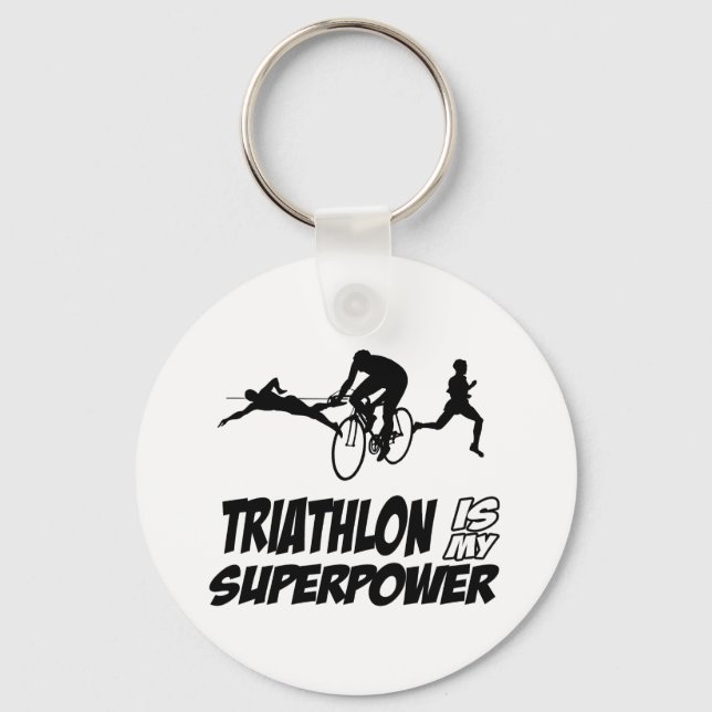 Llavero Diseños de triatlón (Anverso)