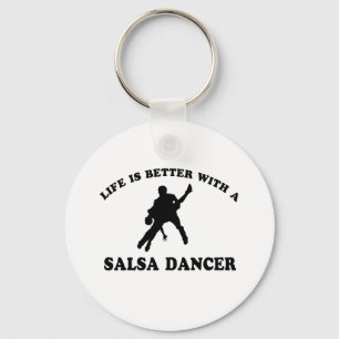 Llavero Diseños del bailarín de la salsa