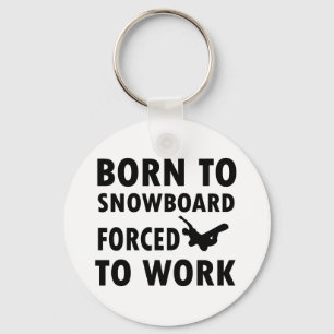 Llavero Diseños frescos de la snowboard