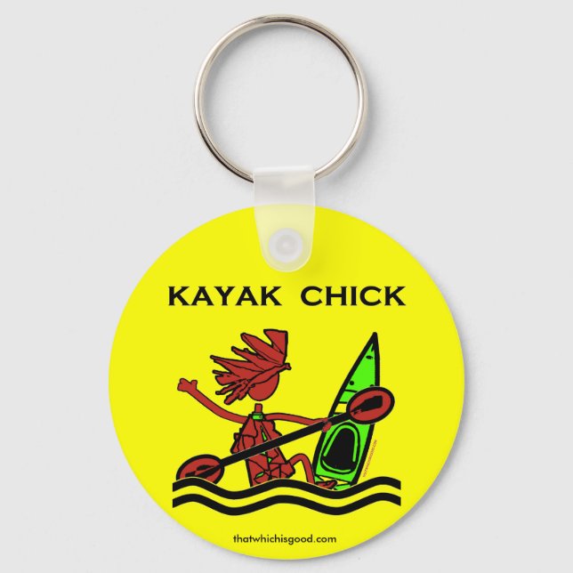 Llavero Diseños y cosas de Kayak Chick (Anverso)