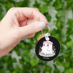 Llavero Disfraces de Fantasma Floral Halloween para mujere
