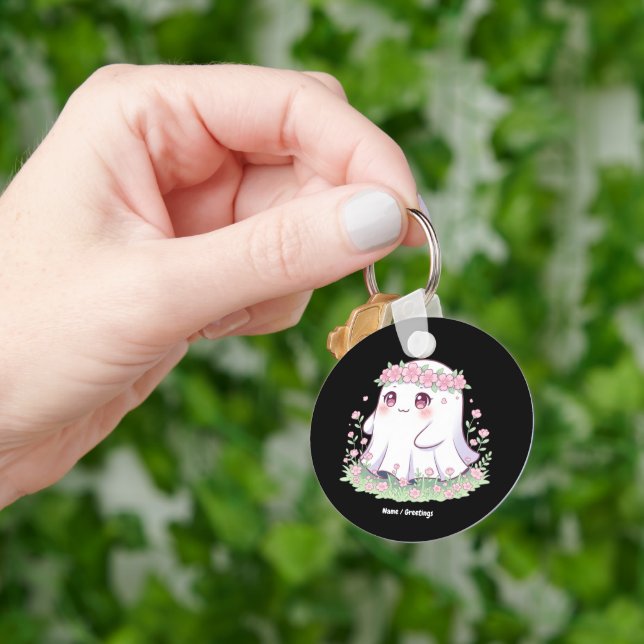 Llavero Disfraces de Fantasma Floral Halloween para mujere (Mano)