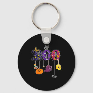 Llavero Disfraces de Halloween Boo, fantasmas, calabaza y