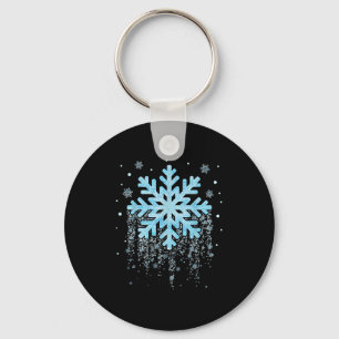 Llavero Disfraz de copo de nieve de invierno Navidad coinc