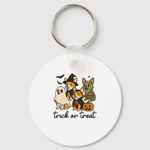 Llavero disfraz de corgi halloween