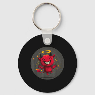 Llavero Disfraz de diablo sonriente grande para amantes de