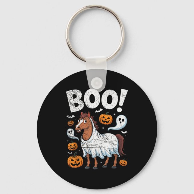 Llavero Disfraz de fantasma de caballo Comedia Amante de l (Anverso)