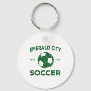 Llavero Disfraz de fútbol de la ciudad esmeralda del mago