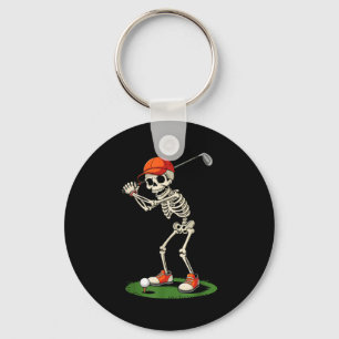 Llavero Disfraz de Golf de Esqueleto de Halloween Divertid