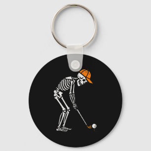 Llavero Disfraz de golfista de Halloween de esqueleto para