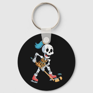 Llavero Disfraz de Halloween de hockey sobre hielo de esqu