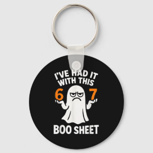 Llavero Disfraz de Halloween de meme 6 7 divertido Boo hoj