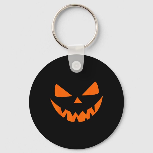 Llavero Disfraz de Halloween Jack O' Lantern Pumpkin Face  (Anverso)