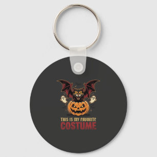Llavero Disfraz de Halloween Monstruo Calabaza Gótico Vect