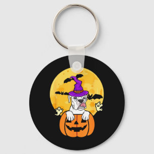 Llavero Disfraz de Halloween para amante de perros bruja B