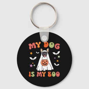 Llavero Disfraz de Halloween para Bulldog Francés Negro Pe