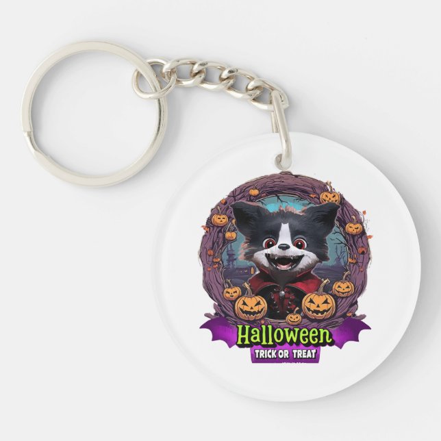 Llavero Disfraz de Halloween para cachorro (Frente)