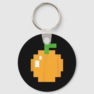 Llavero Disfraz de juego de video Pixel Orange 80s fácil p
