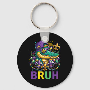 Llavero Disfraz de Mardigator Alligator Bruh Shirt Mardi G
