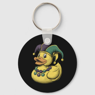 Llavero Disfraz de pato de goma Mardi Gras Louisiana Lai