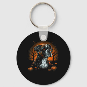 Llavero Disfraz de perro boxeador de calabaza en perro box