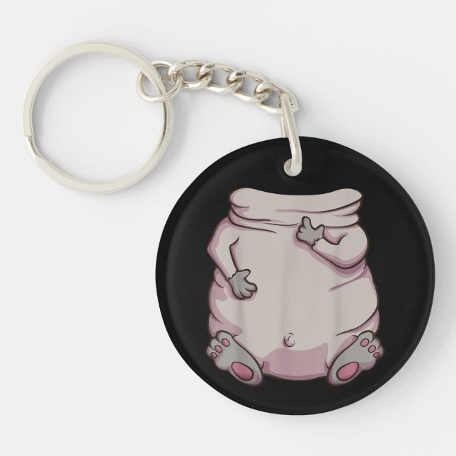 Llavero Disfraz de perro pug de Halloween (Frente)