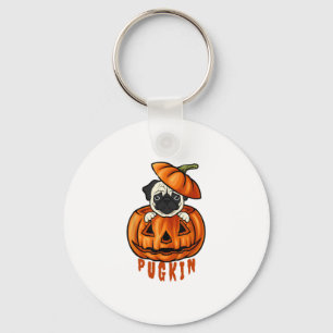 Llavero Disfraz de Pug Calabaza de Halloween Pugkin para p