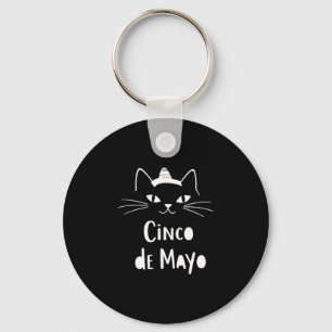 Llavero Disfraz divertido de gato para fiesta del Cinco de