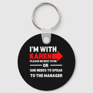 Llavero disfraz divertido de Karen para Halloween Necesito
