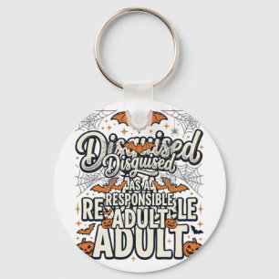Llavero Disfrazado de adulto responsable Halloween Vector