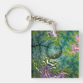 Llavero Disfrutando del anillo de la clave acrílica del vi