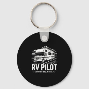 Llavero Disfrutando del viaje en camping de RV piloto de R