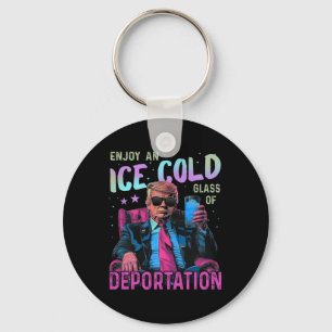 Llavero Disfrutar Un Vaso Helado De Deportación _1