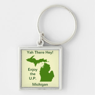 Llavero Disfrute del U.P. Michigan con Da Yoopers