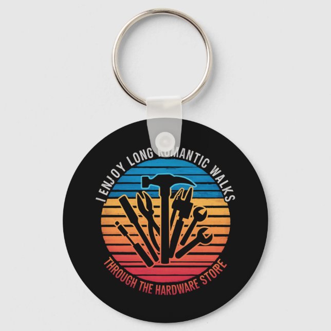 Llavero Disfruto De Largas Caminatas Románticas A Través D (Anverso)