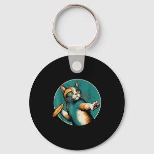 Llavero Disk Golfer Cat Disc Golf Player Funny Halloween C
