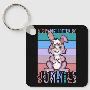 Llavero Distrado fácilmente por Bunnies Cute Bunny Lover