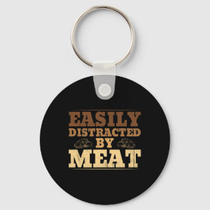 Llavero Distrado Fácilmente Por Carne Funny Bbq