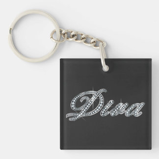 Llavero Diva "Bling de diamantes"